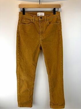 Gap Vintage Slim High Rise Women’s Mustard Corduroy Pants 27/4